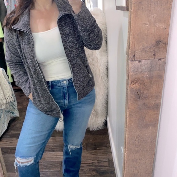 Calvin Klein Performance quick dry grey jacket size medium zip up - Picture 1 of 7